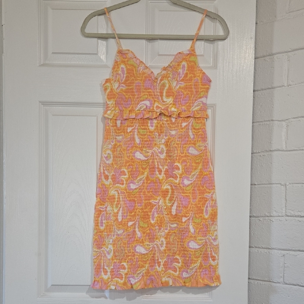 Cotton On Poppy Shirred Strappy Mini Dress Size Small